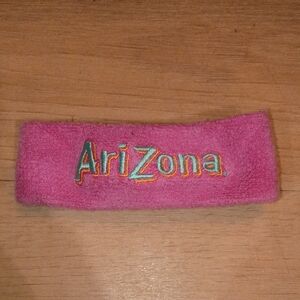 Arizona Jean Company Pink Embroidered Logo Headband